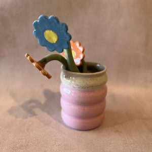 Vase bubble rose