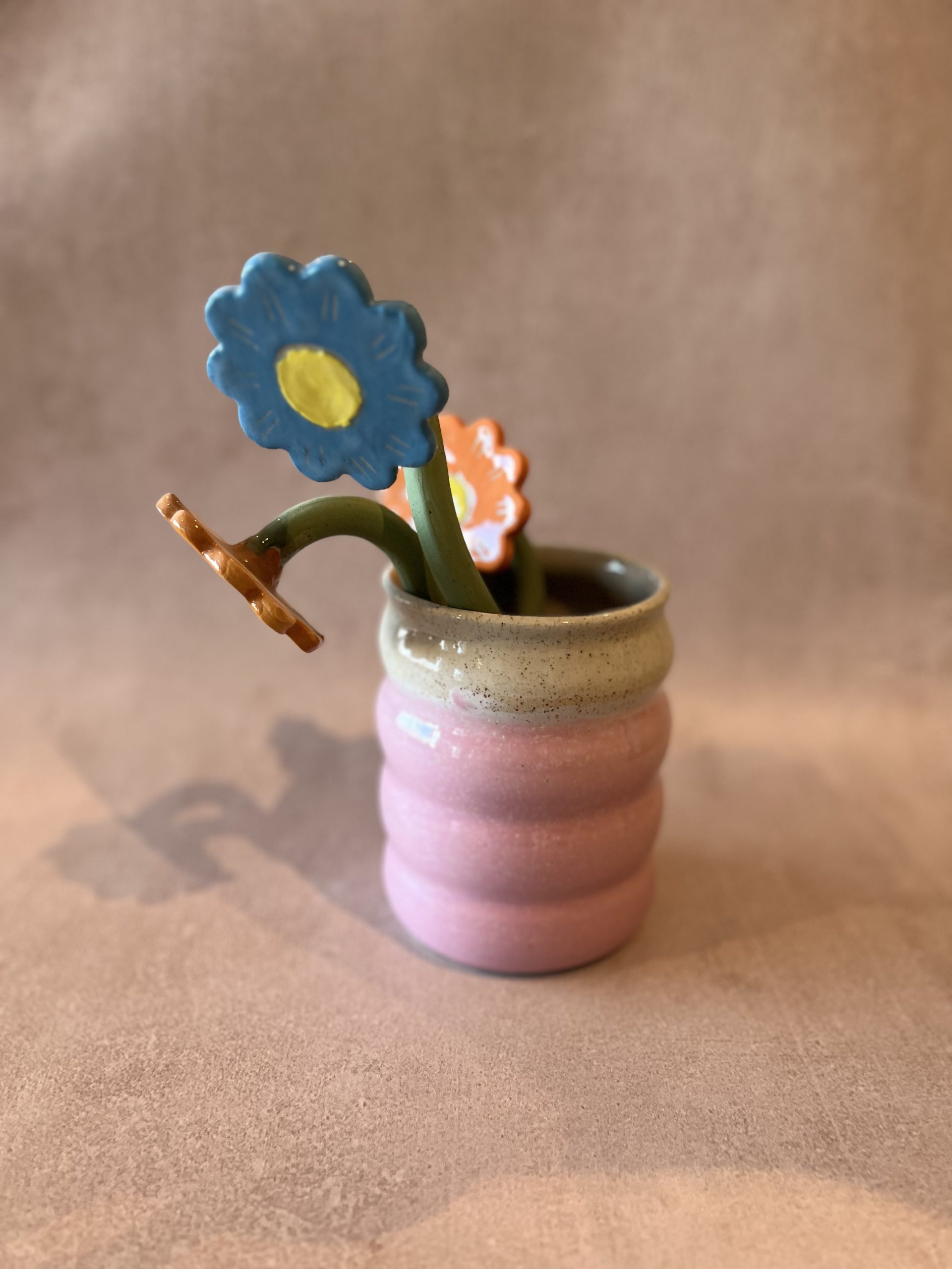 Vase bubble rose