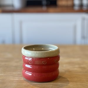 Tasse Bubble rouge coeur